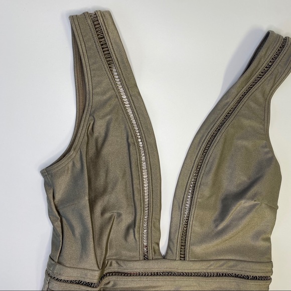 Ted Baker London Pointelle Deep V Swimsuit - Picture 5 of 8